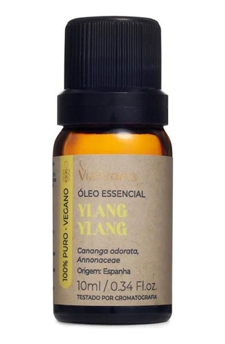 Óleo Essencial Ylang Ylang 10ml 100% Puro Via Aroma