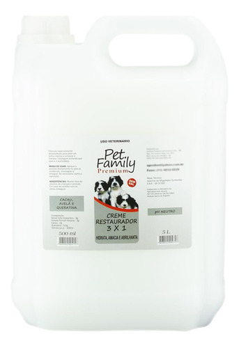 Condicionador Para Cães E Gatos De Pelos Médios Longos 5l