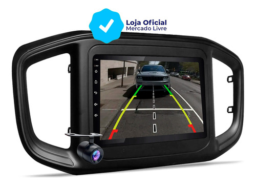 Kit Multimidia Fiat Strada 2020 A 2024 + Moldura 9p + Cam Ré