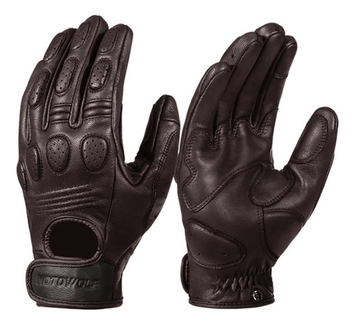 Guantes De Moto Vintage - Piel De Cabra - Retro - Cafe Racer