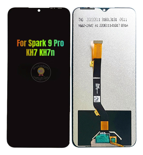 Hefu Tela De Toque Lcd Para Tecno Spark 9 Pro Kh7 Kh7n Preto