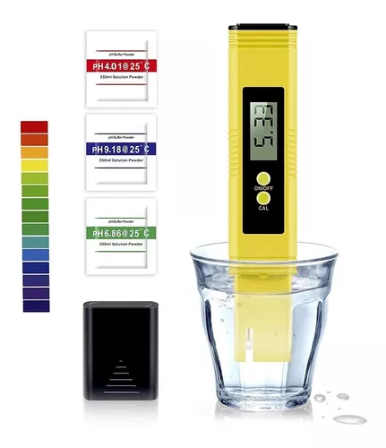 Medidor de PH digital para agua, 0.01 PH Probador de PH tipo