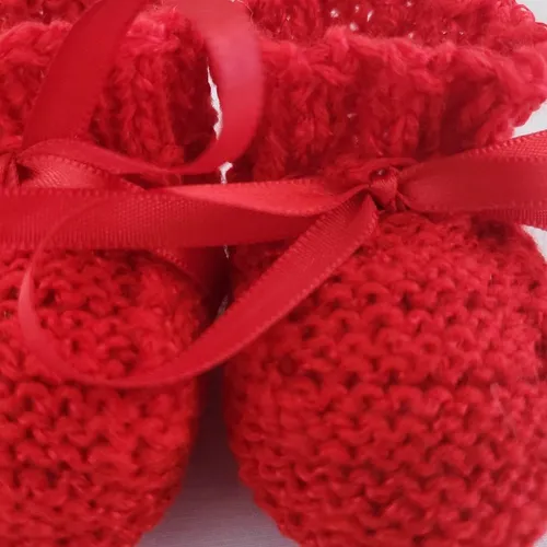 Sapatinho de best sale bebe vermelho unissex