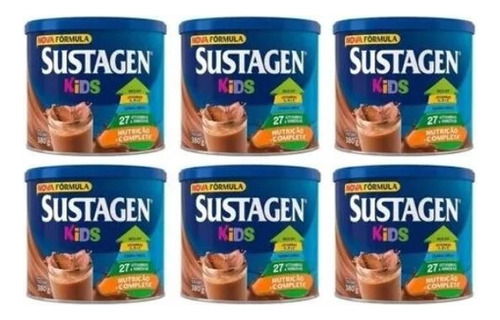 Sustagen Kids Chocolate 380g Kit C/6 Unidades