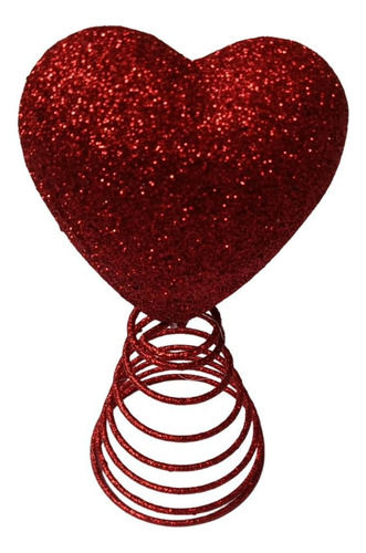 Valentine Heart Tree Topper Decoración De Navidad De