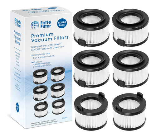 Fette Filter - Vortexiq 40 Filtro Hepa De Repuesto Compatibl