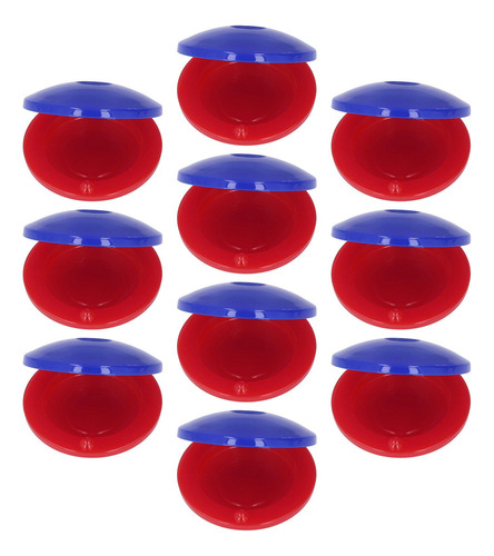 Castañuela 10pcs Niños Dedo Azul Rojo Plástico Musical