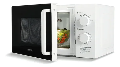 Microondas 20 Litros Smartlife Horno Manual Blanco 20m