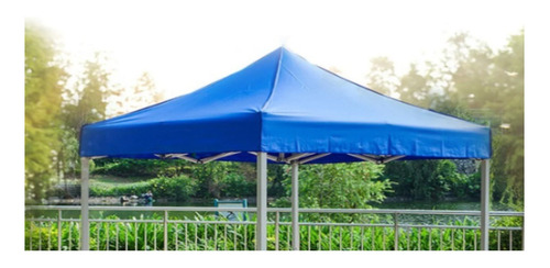 Toldo 3x2 Polietileno Duradero Azul Para Sol Y Agua