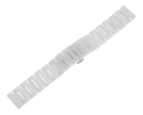 Correa De Reloj De Cerámica Blanca De 22 Mm