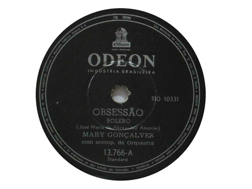 78 Rpm Mary Gonçalves Obsessão + Diga