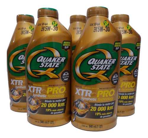 Aceite 5w30 Xtrpro Synthetic Technology Quaquer State. 5 Lts