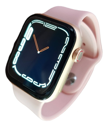 Reloj Inteligente Smartwatch T55 Promax Serie 7 Auriculares Color de la caja Rosa Color de la malla Azul