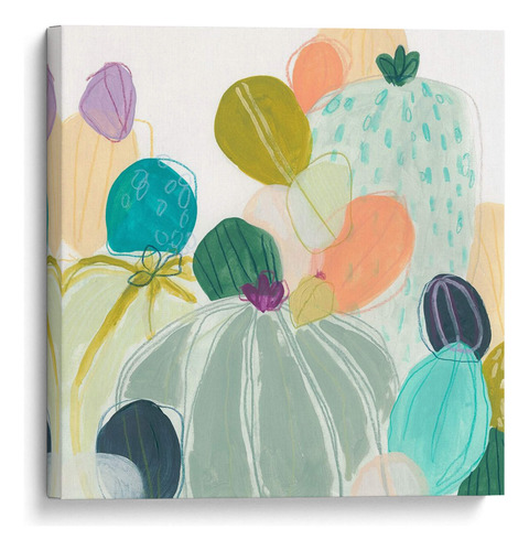 Canvas Lab Cuadro Cactus De Caramelo I 50x50