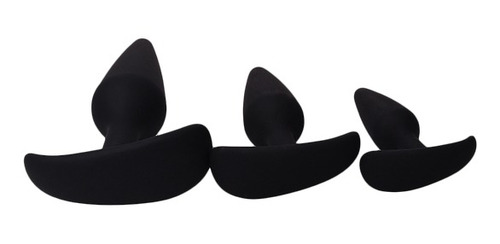 Butt Plug Anal Silicona Set De 3 Tamaños