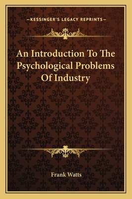 Libro An Introduction To The Psychological Problems Of In...