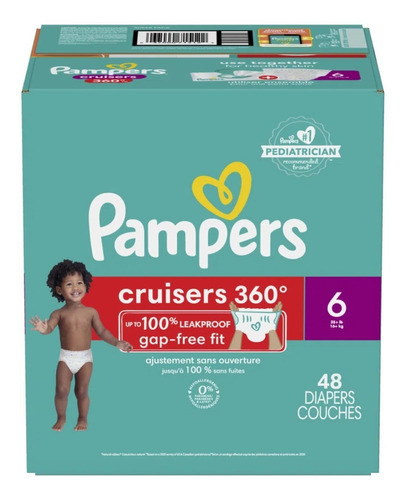 Pañales Pampers Cruisers 360 6