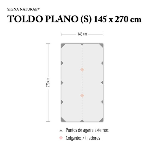 Imagen 2 de 5 de Toldo Tarp De Silnylon Signa Naturae C/ Sellador (s) 270x145