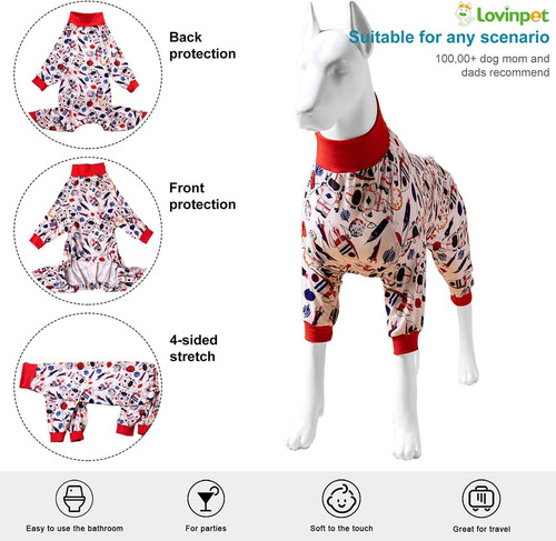 Suéter De Perro Lovinpet Pitbull: Huellas De Nieve Espaciale