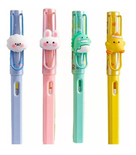 Imagen 7 de 9 de Pluma Hb 0,5mm Lápiz Infinito Kawaii 3 Puntas Incl. Borrador