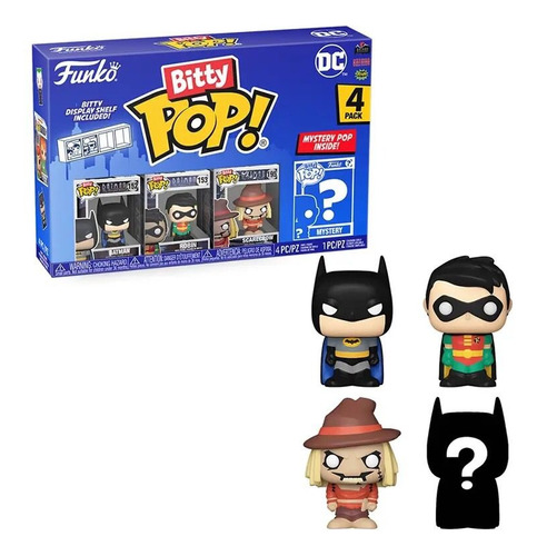 Funko Pop Mini Dc Batman Robin Scarecrow Y Uno Misterioso