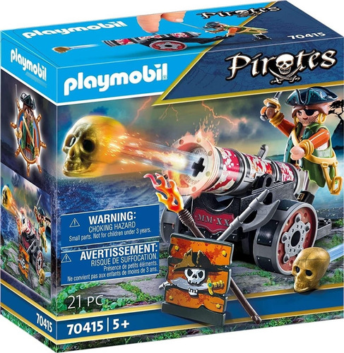 Playmobil 70415 Pirata Con Cañon Orig Intek Mundo Manias