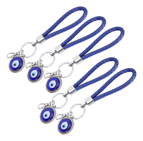 Chaveiro De Olhos, 5 Peças De Amuleto Turco Lucky Blue, Chav