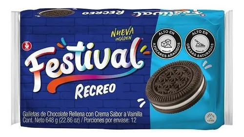 Galletas Festival Recreo 12 Und