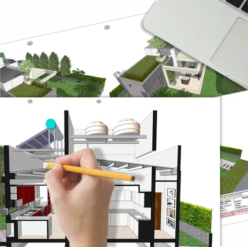 Plano De Casa Moderna Medidas Diseño Color 172m2