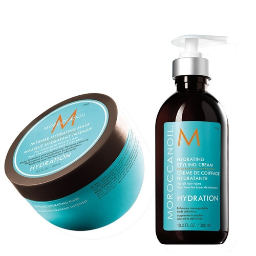 Máscara Moroccanoil 250ml + Creme Hidratante Pentear 300ml