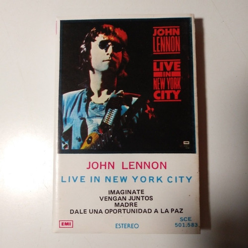 John Lennon Live In New York Casete Ed Uy Muy Bueno, Beatles