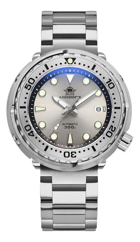 Addiesdive Reloj De Buceo De Acero Completo Para Hombre Relo