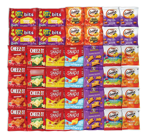 Kit Surtido De Galletas Cheez-it Goldfish Annie Y Ritzbits 4