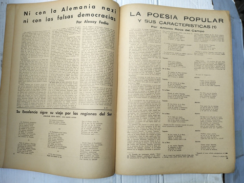 Aurora De Chile Noviembre 1939 (Usado)