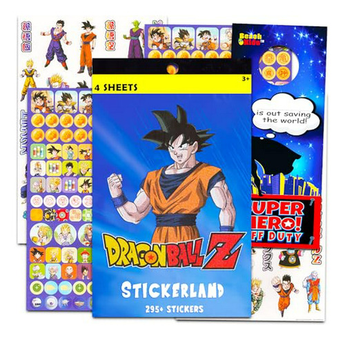 Pack De Regalos De Dragon Ball Z Con Stickers Deluxe