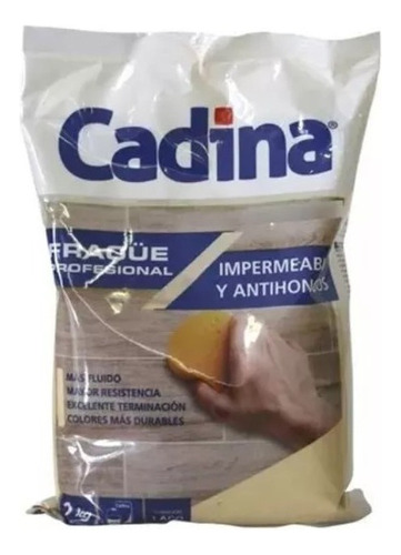 Frague Fluido Grey Garza Impermeable Antihongos Cadina 1 Kg