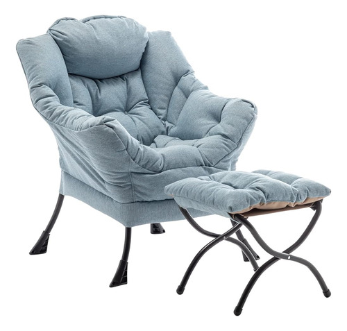 Seshinell Lazy Chair Con Otomana, Silla De Acento Moderno So