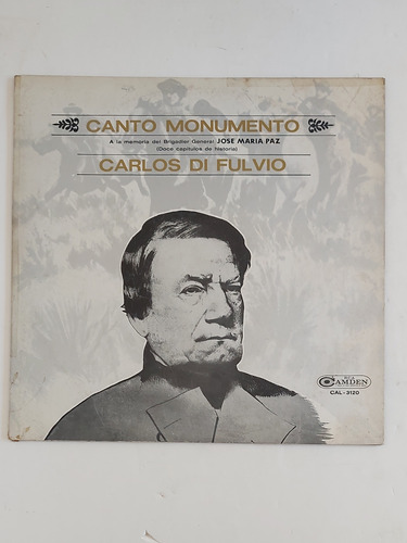 Vinilo Canto Monumento - Carlos Di Fulvio - Rca