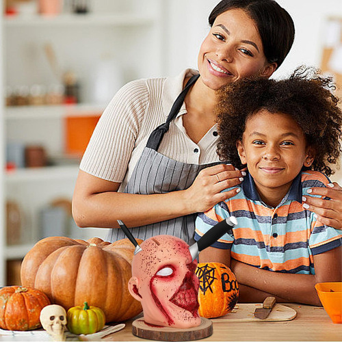 J Bloque De Cuchillos De Halloween Soporte De Cocina Para