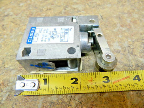 Festo R-3-1/4b 3/2 Way Pneumatic Roller Lever Valve G Ccj