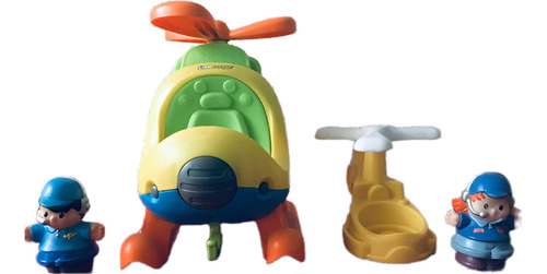 Lote Little People 2 Helicópteros Con 2 Muñecos (Usado)
