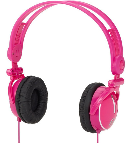 Kidz Gear Auriculares Viaje Plegables Y Planos - Rosa