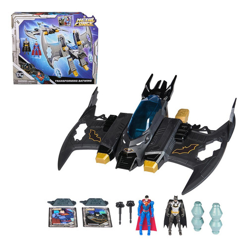 Dc Comics, Pack 2 Bonecos Com Asa De Morcego Metal Force