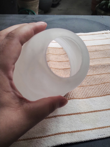Tulipa/cúpula Para Abajur/luminária Antiga Vidro Fosco Lisa (Usado)