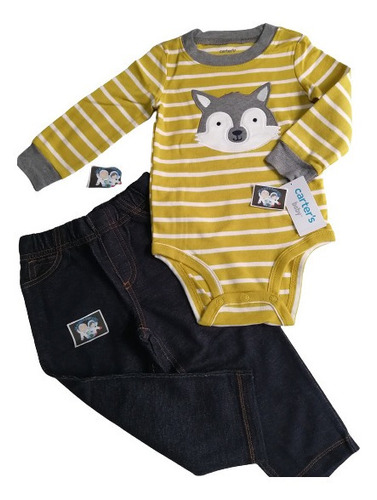 Conjunto Carter's Para Niño Bebé Mameluco  18 Y 24 Meses. 