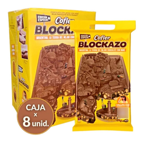 Chocolate Cofler Blockazo Caja X 8 Unidades X 1 Kg