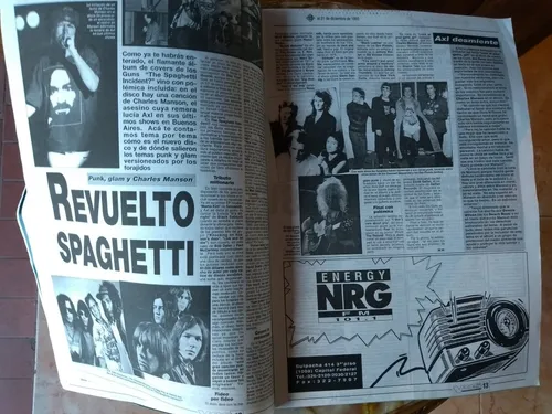 Revista Vos Año 93 - Gn'r- Paul Mccartney (Usado)
