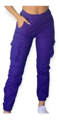 Pantalon cargo online mujer bengalina