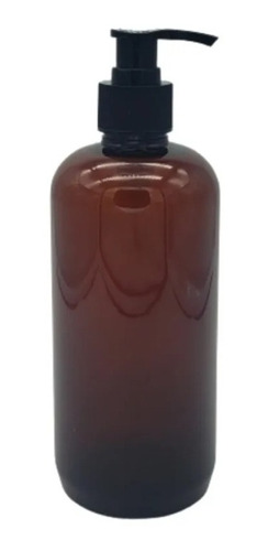 Botella Ambar Tipo Berlin 500ml Bomba Dosificadora (30 Pza)
