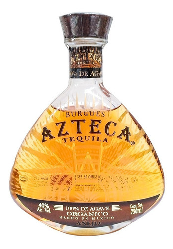 Tequila Orgánico Burgues Azteca Añejo 750 Ml